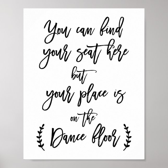Hitta ditt säte här poster (Framsidan)