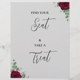 Hitta ditt säte och ta ett Beat Röd ros Wed.