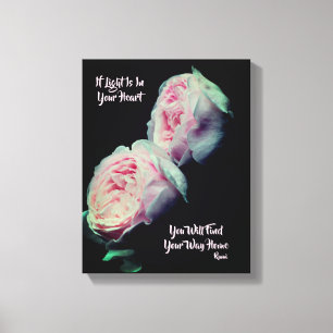 Hitta ditt sätt att inspirera hemmet Rumi-citat Canvastryck