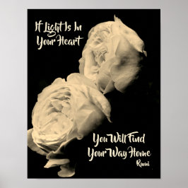 Hitta ditt sätt att inspirera hemmet Rumi-citat Poster