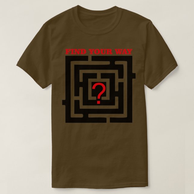 Hitta ditt sätt t shirt (Design framsida)