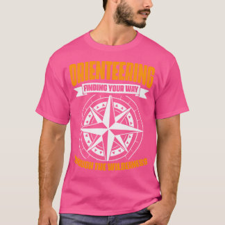 Hitta ditt vägorienterade kompass som döljer sitt  t shirt