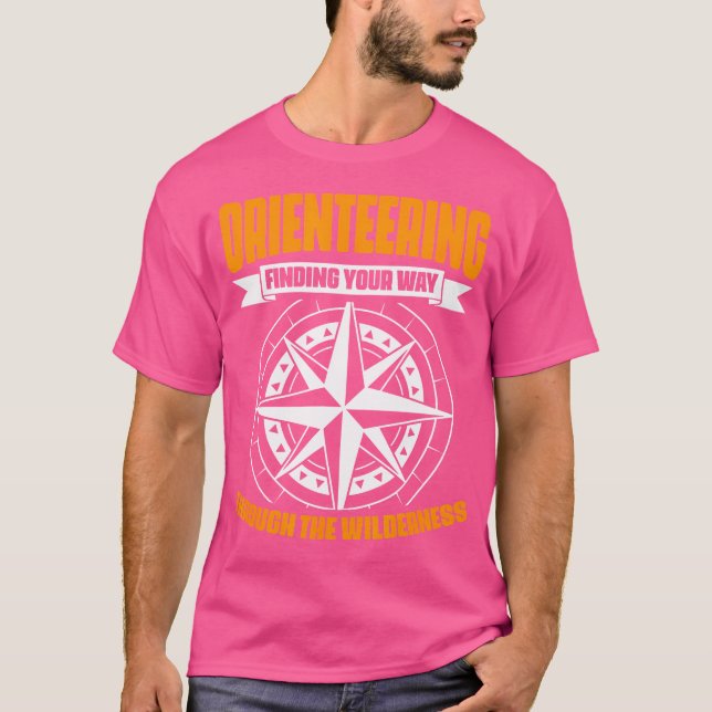 Hitta ditt vägorienterade kompass som döljer sitt  t shirt (Framsida)