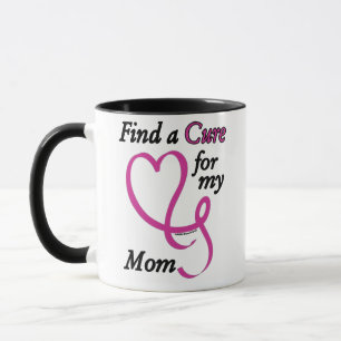 Hitta en bock/hjärta/Mamma... bröstcancer Mugg