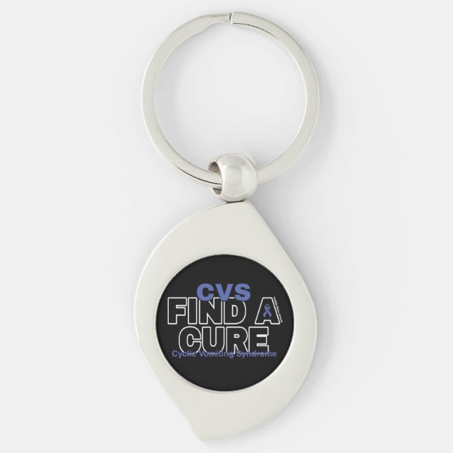 HITTA EN CURE/BOLD ...CVS SWIRL SILVERFÄRGAD NYCKELRING (Framsidan)