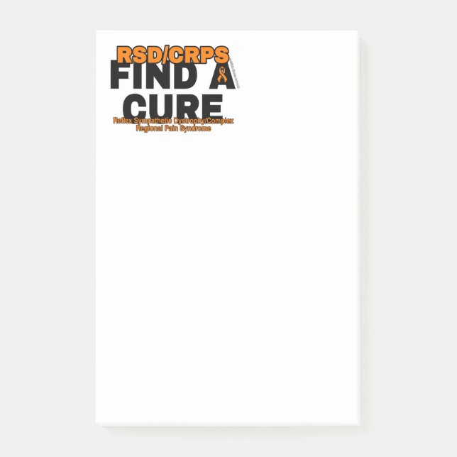 HITTA EN CURE/FET...RSD/CRPS POST-IT BLOCK (Framsida)