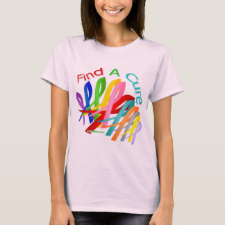 Hitta en ren, färglös Rosett band T-shirt
