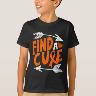 Hitta en ren hjärtsleukemi Cancer Awareness Ribbon T Shirt