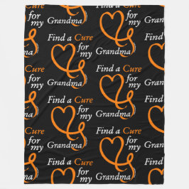 Hitta en sköld/hjärt/mormor...RSD/CRPS Fleecefilt