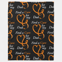 Hitta en sköljning/hjärta/Pappa...RSD/CRPS Fleecefilt