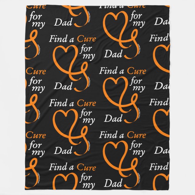 Hitta en sköljning/hjärta/Pappa...RSD/CRPS Fleecefilt (Framsidan)