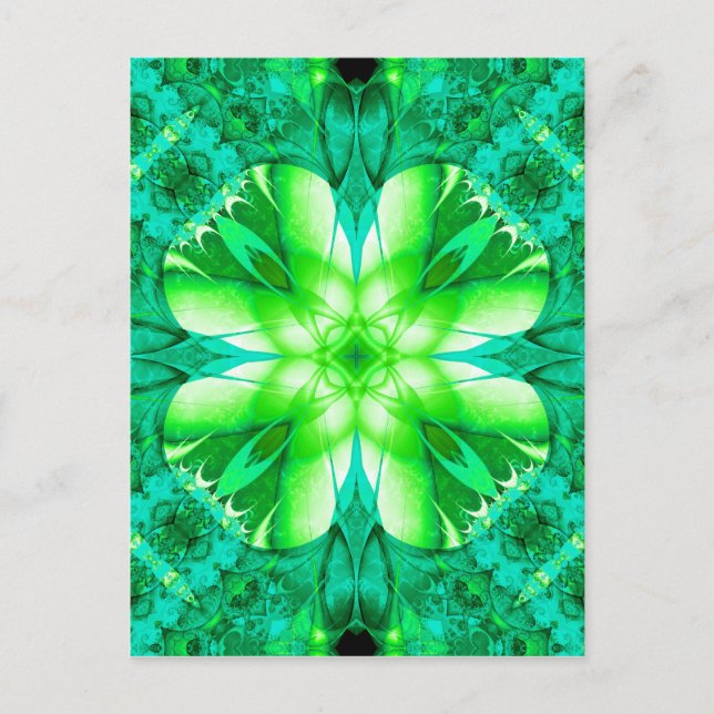 Hitta ett fjant Shamrock-vykort Vykort (Framsida)