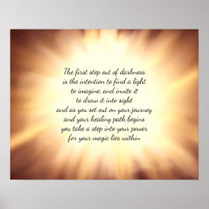 Hitta ett ljus poster