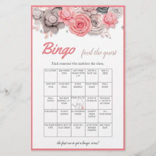 Hitta Gästbingo Bröllopsdusch Spelkort Flygblad