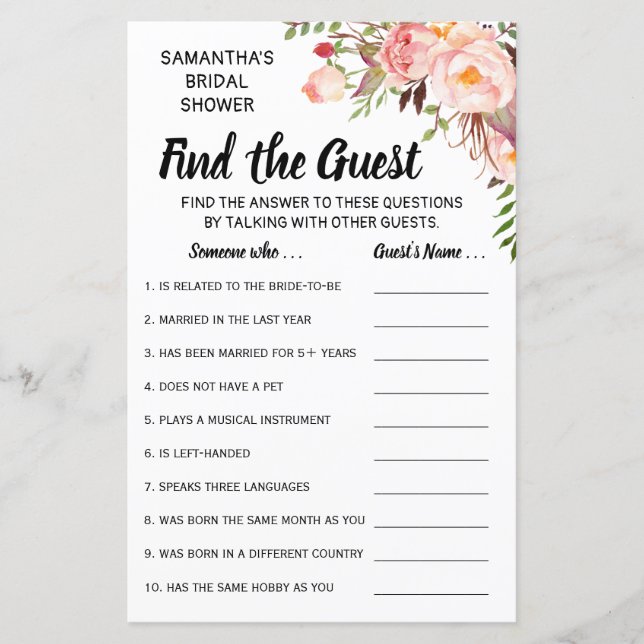 Hitta gästduschen på engelska spansk spel (Framsida)