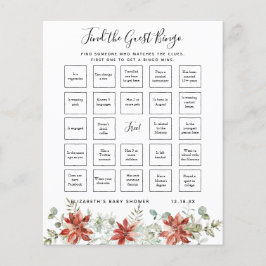 Hitta Gästen Bingo | Baby Shower Lek