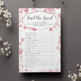 Hitta gästen | Glam Polka dots Baby Shower Game