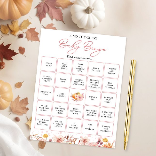 Hitta gästfällans babystöld Bingo-spel Inbjudningar (Skapare uppladdad)