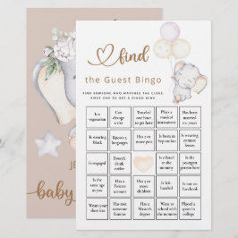 Hitta gästflickans elefant- och blomspel