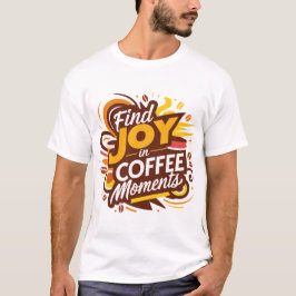 Hitta glädje i kaffepunderna t shirt