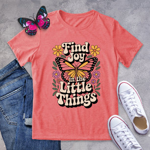 Hitta glädjen i Little Sak Butterfly T Shirt