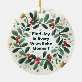 Hitta glädjen i varje snöflammande julprydnad julgransprydnad keramik