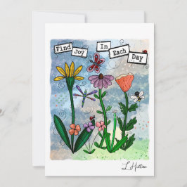 Hitta glädjen på dagen | Art-kort
