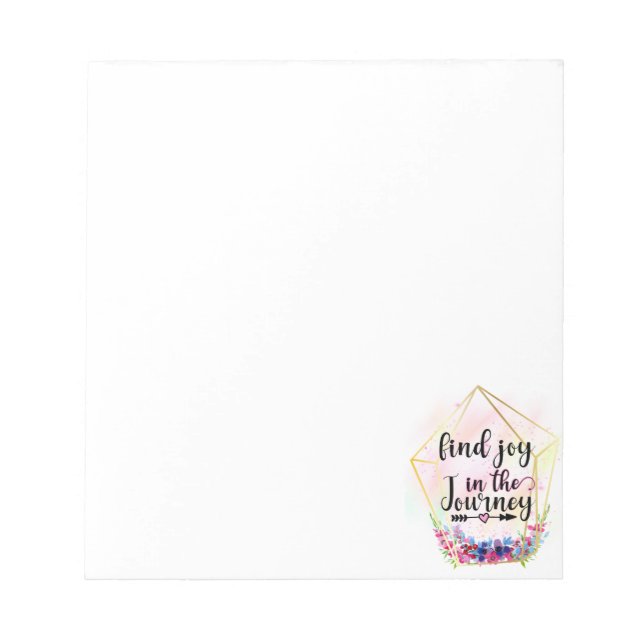 Hitta glädjen på resan anteckningsblock (Framsida)