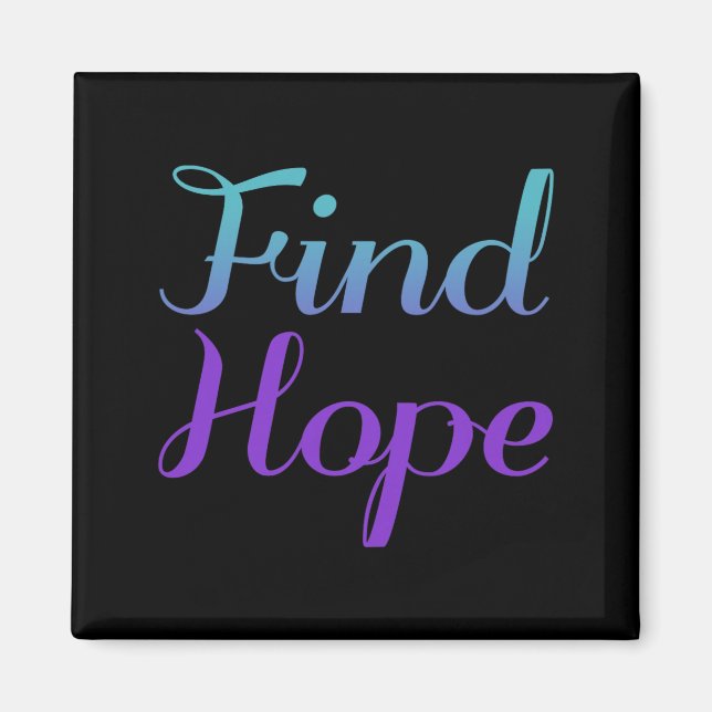 Hitta Hopp Förebyggande Design Magnet (Framsidan)