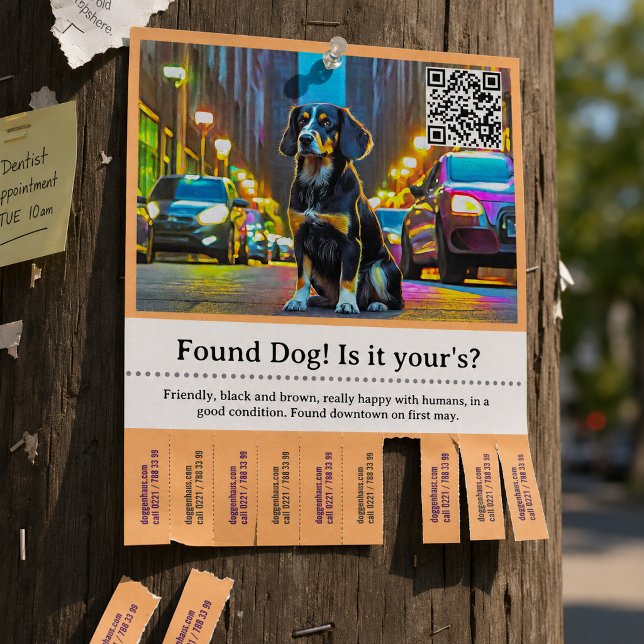 Hitta Hund Mall Avrivbar  Reklamblad (Skapare uppladdad)
