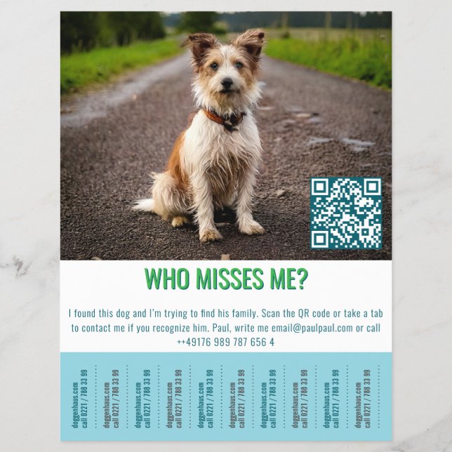 Hitta hundmall Tap  Reklamblad (Framsidan)