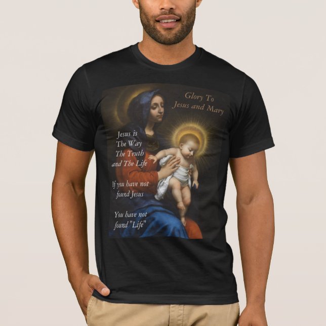 Hitta Jesus Hitta Life T Shirt (Framsida)