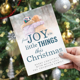 Hitta Joy Little Sak Photo Overlay-jul Julkort
