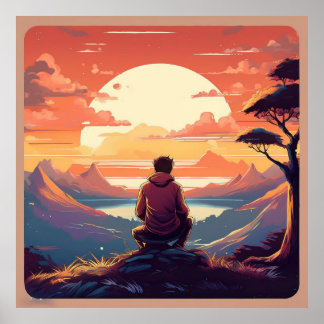 "Hitta ljus i Mörken: Återreflektion" Poster