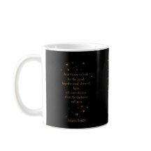 Hitta Ljuset –  Hopp Citat Kaffemug