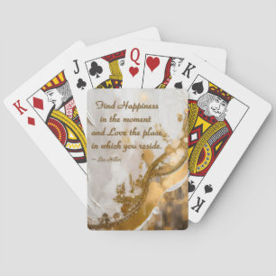 Hitta lycka för tillfället... Lee Hiller Quote Casinokort