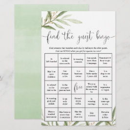 Hitta matchen för gästbingo-roligtens babydusch