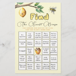 Hitta matchen för gästen Bingo Baby Bee Baby Showe