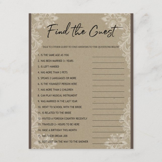 Hitta matchen för gästMöhippan Tilläggskort (Framsida)