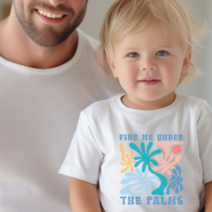 Hitta mig under sommartemat Handflatan T Shirt