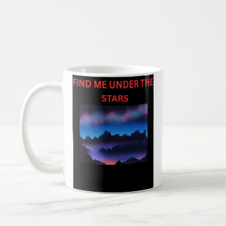 Hitta mig under stjärnorna kaffemug kaffemugg