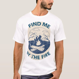 Hitta Mig Vid Elden Camping Retreat T Shirt