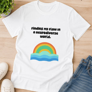 Hitta min flödes neurodiversa världsanpassning t shirt