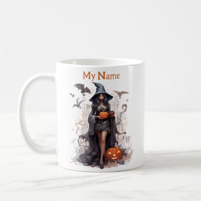 Hitta min häxhemlighet: Halloween Personlig Kopp (Vänster)