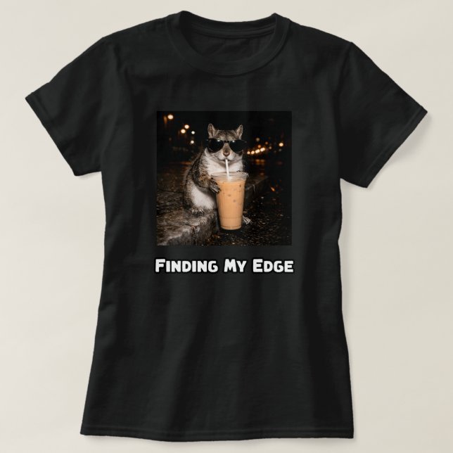Hitta Min Kant Kaffe Fokus Motivation Design T Shirt (Design framsida)
