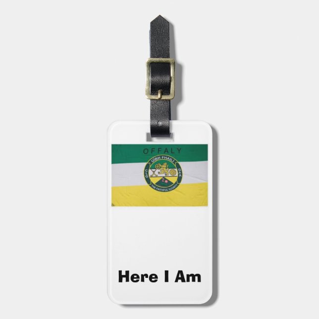 Hitta min Personlig för bagage Offaly County ID-Mä Bagagebricka (Vertikal Framsida)
