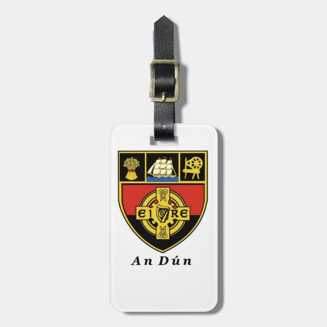 Hitta min Personlig för län-ID-Märkre. Bagagebricka (Vertikal Framsida)