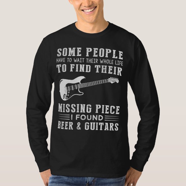 Hitta min saknade Biet: öl, gitarr och rytm T Shirt (Framsida)