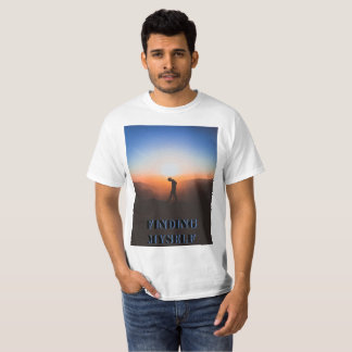 Hitta min solnedgång och fjäril-grafik t shirt
