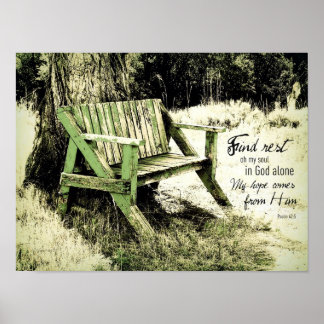 Hitta min vilsta sjö (Weasted Bench) Poster 15 x 1